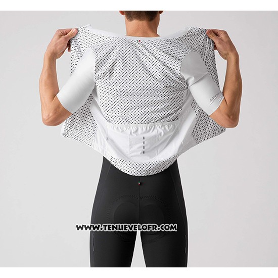 2019 Maillot Ciclismo La Passione Blanc Manches Courtes et Cuissard